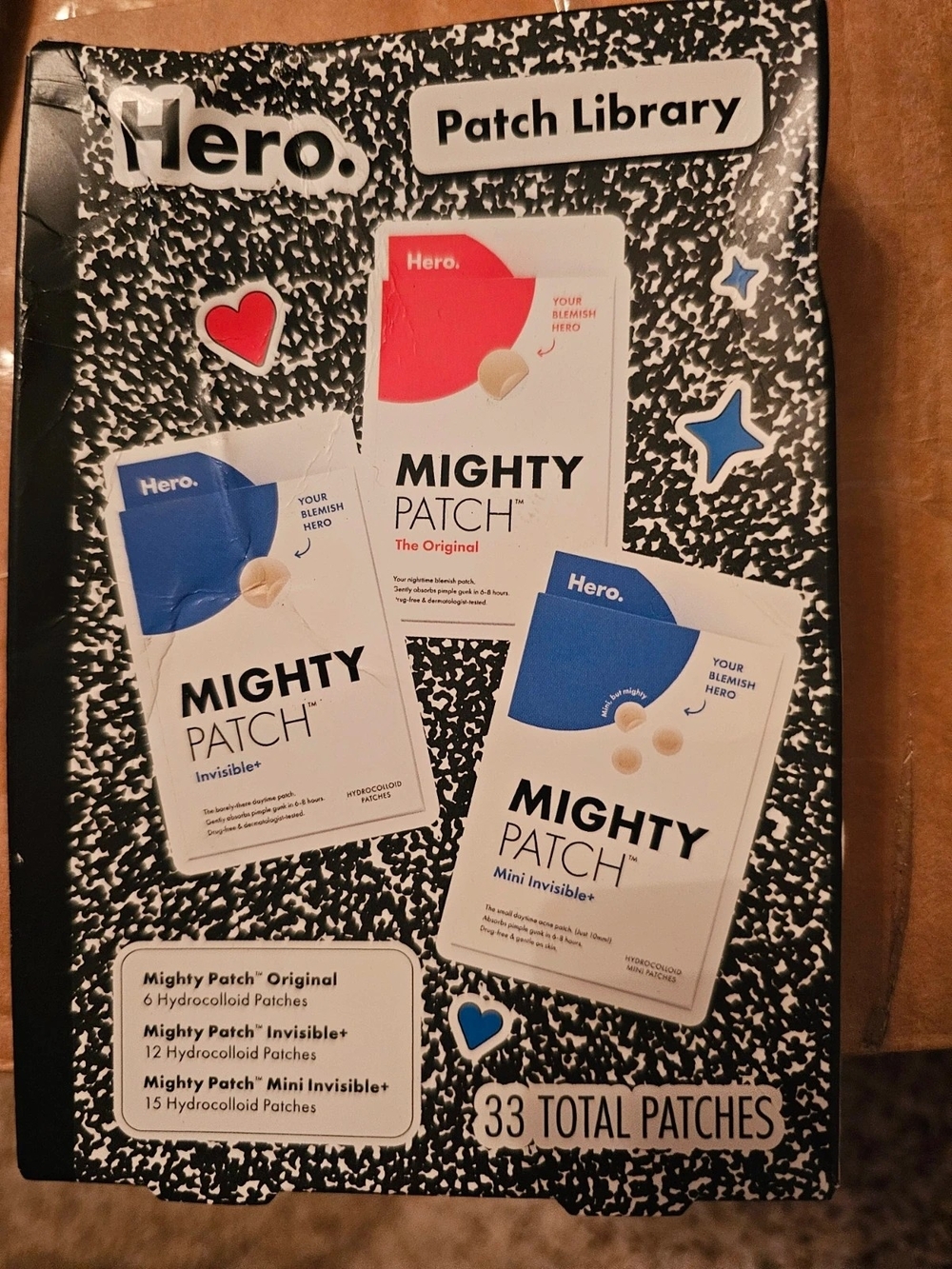 Hero Mighty Patch Patch Library - Blue & White Packaging